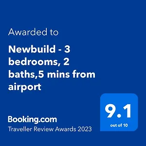 Newbuild - 3 Bedrooms, 2 Baths,5 Mins From Airport Edinburgh